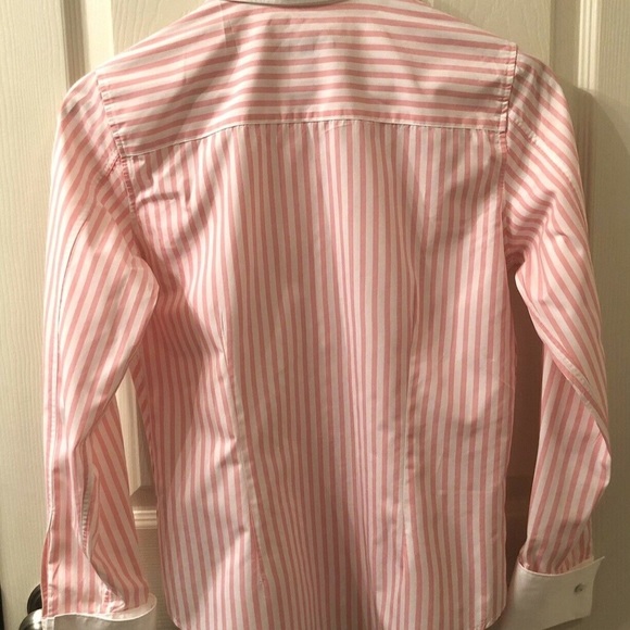Burberry London Striped Blouse w/French Cuffs - S - Picture 3 of 7